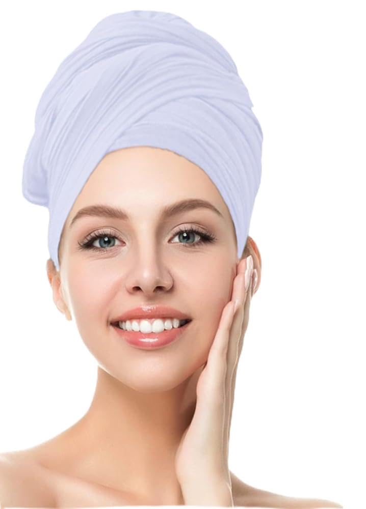 African Scarfs for Women Head Wraps Stretch Turbans Jersey Bun Styles Headbands for High Ponytails