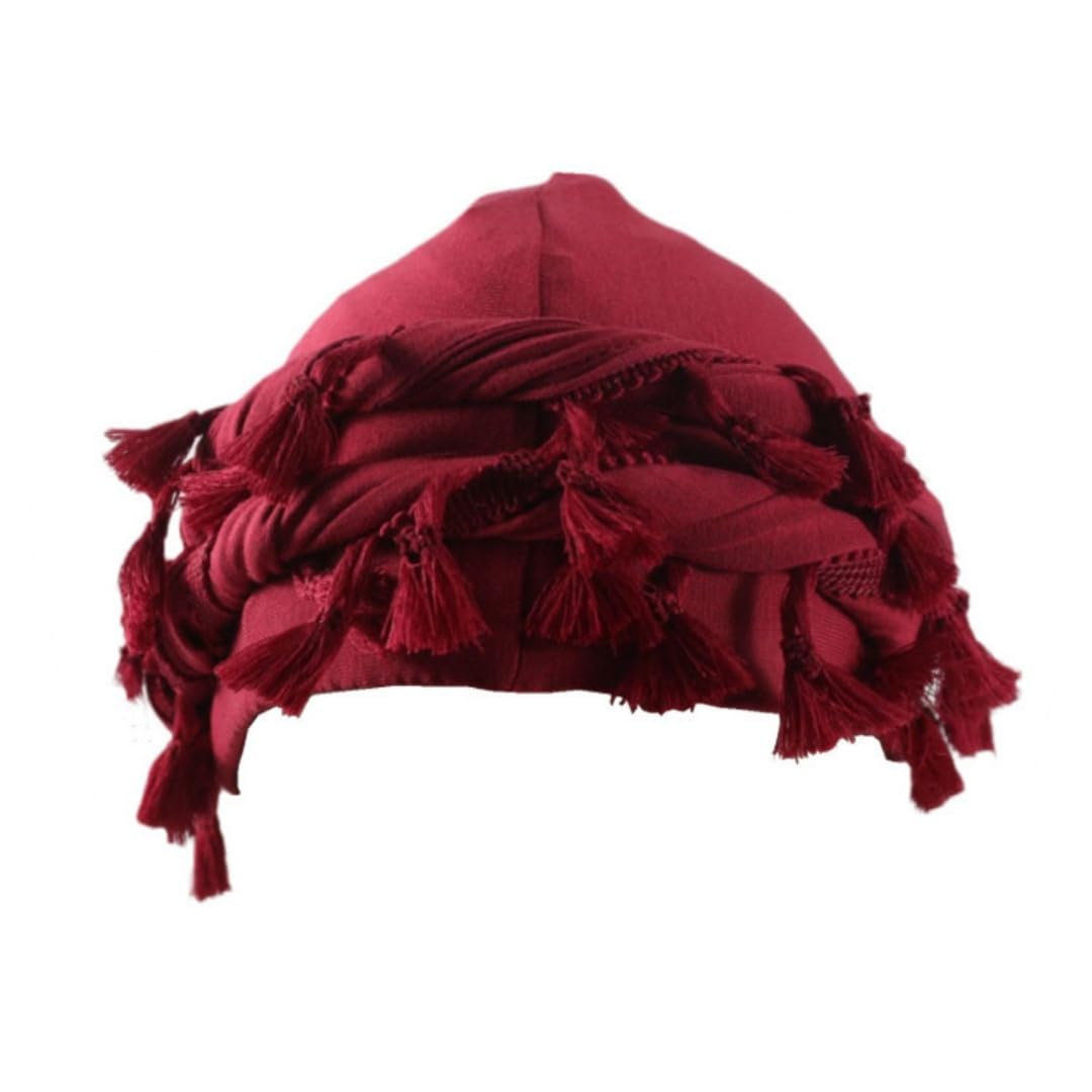 Gturytr Turban for Men Vintage Twist Head Wraps Durag Satin Lined Halo Turban for Women Modal and Satin Scarf Tie