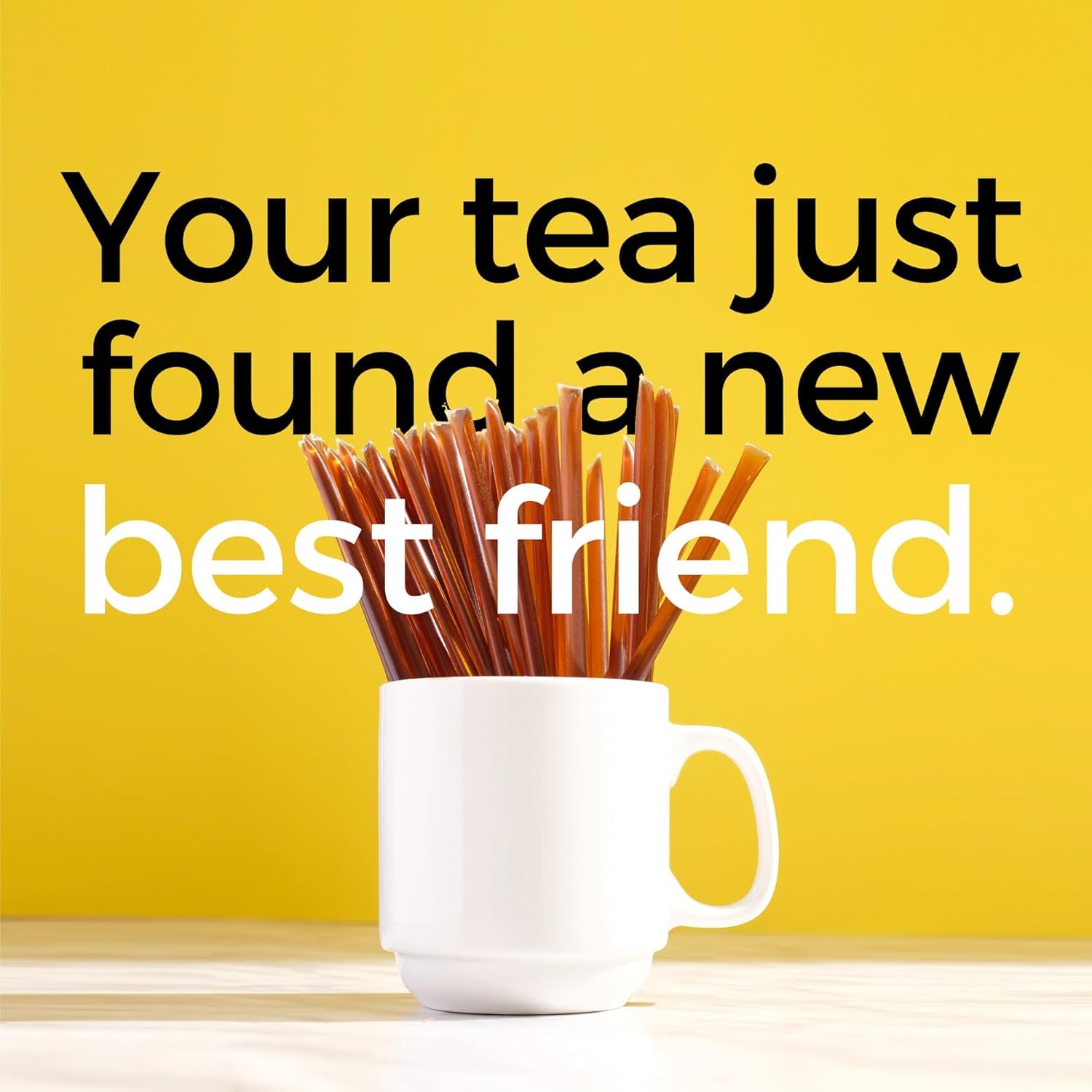 Bees Knees Meyer Lemon Honey Sticks, 50 Count - Made with Wildflower Honey, Perfect for Tea, 15 Calories Per Serving - Unfiltered, Unprocessed, Undeniably Delicious, Bulk Single Serve Honey Straws