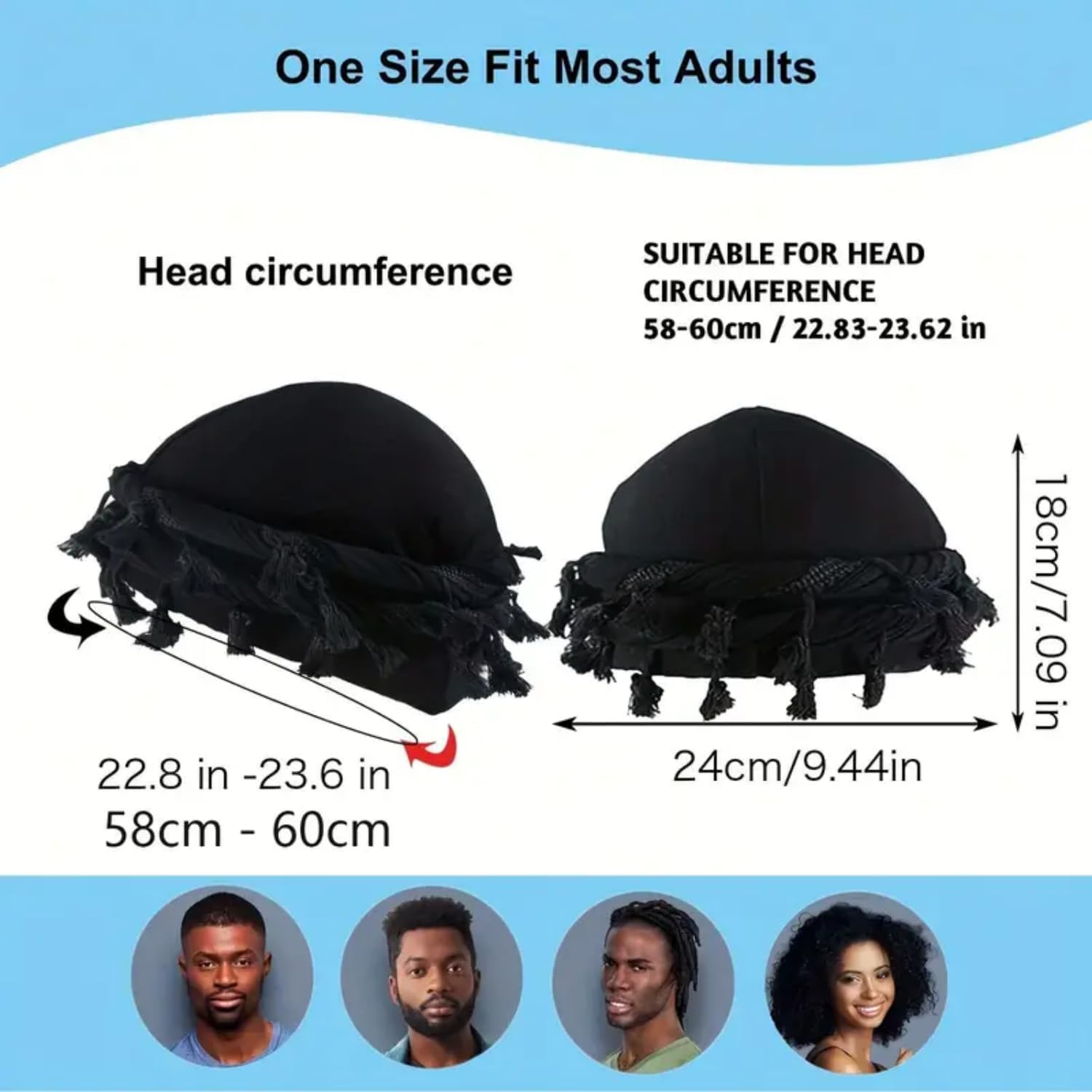 Gturytr Turban for Men Vintage Twist Head Wraps Durag Satin Lined Halo Turban for Women Modal and Satin Scarf Tie