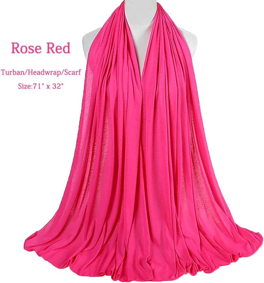 African Scarfs for Women Head Wraps Stretch Turbans Jersey Bun Styles Headbands for High Ponytails