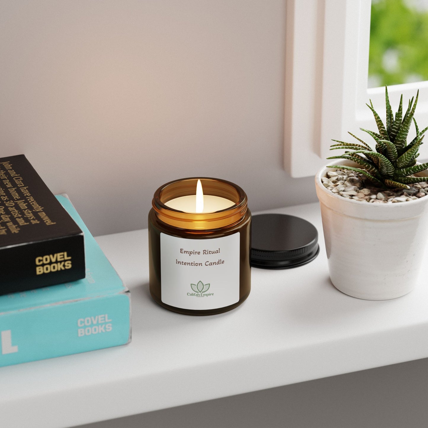 Intention Candle — Amber Soy Scented Jar (Empire Ritual)