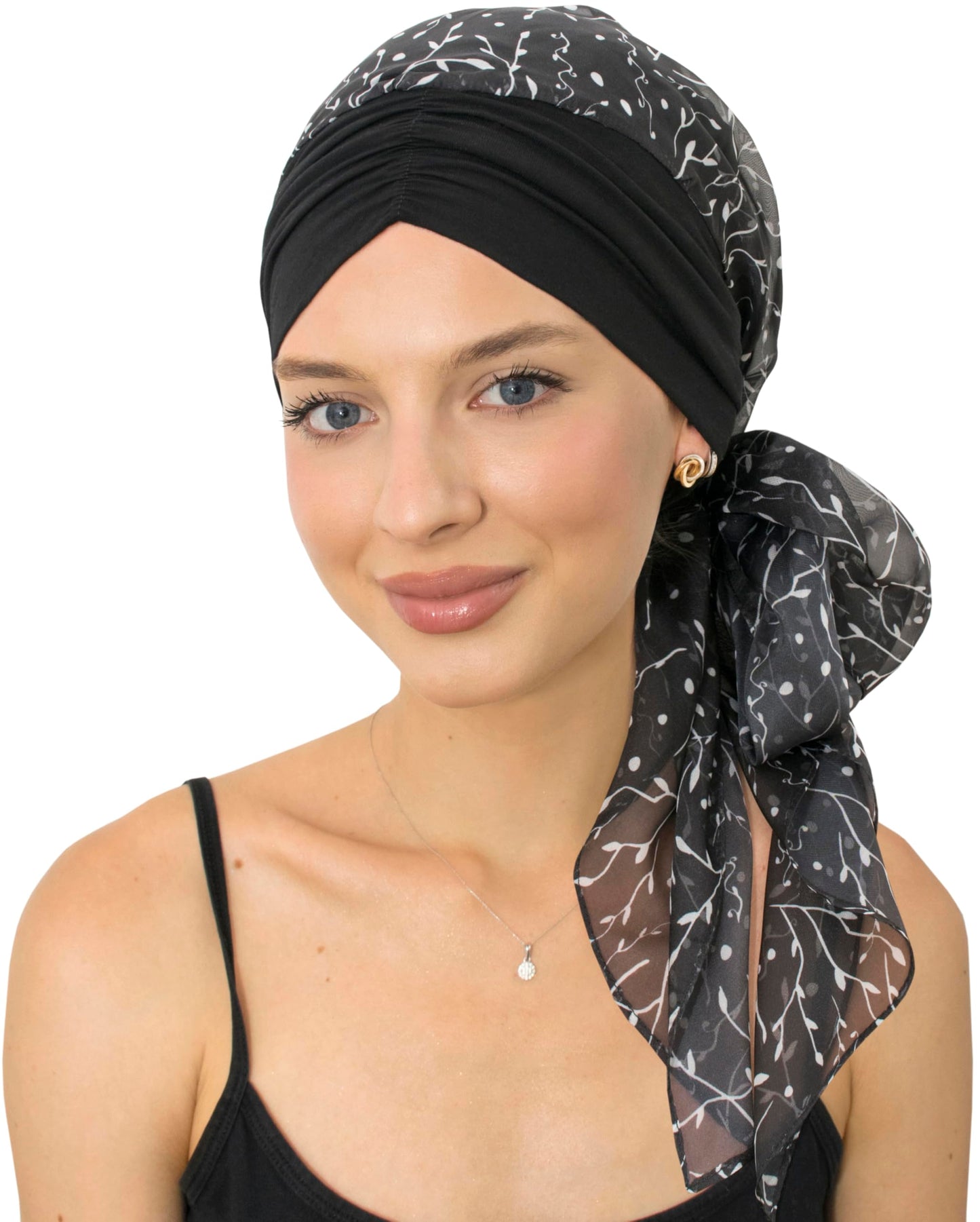 CAPLORD Head Scarf for Women Skull Cap Chemo Patients Headwear Cancer Hair Loss Scarf Headwrap Cover Hat Turban Covering Wrap