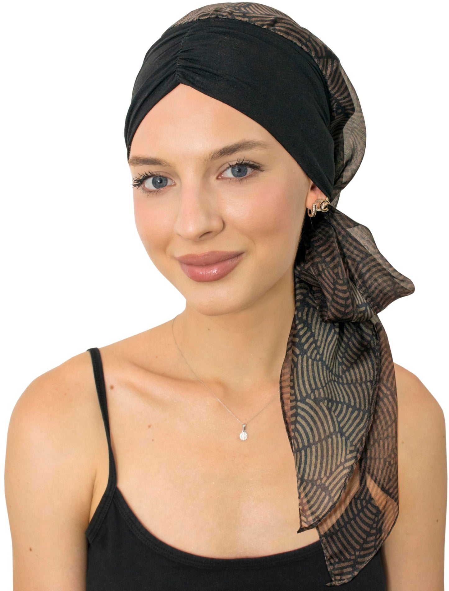 CAPLORD Head Scarf for Women Skull Cap Chemo Patients Headwear Cancer Hair Loss Scarf Headwrap Cover Hat Turban Covering Wrap