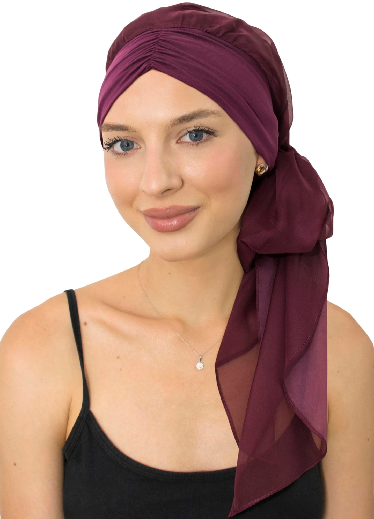 CAPLORD Head Scarf for Women Skull Cap Chemo Patients Headwear Cancer Hair Loss Scarf Headwrap Cover Hat Turban Covering Wrap