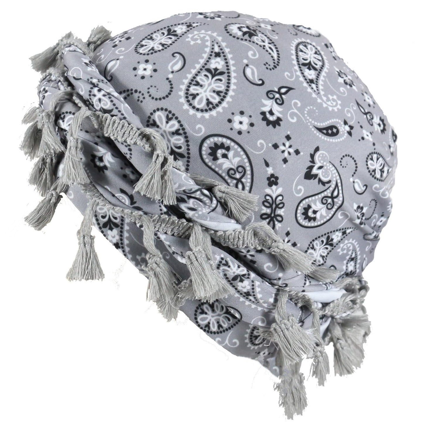 Gturytr Turban for Men Vintage Twist Head Wraps Durag Satin Lined Halo Turban for Women Modal and Satin Scarf Tie