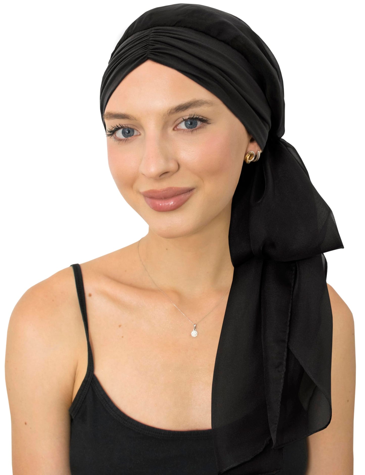 CAPLORD Head Scarf for Women Skull Cap Chemo Patients Headwear Cancer Hair Loss Scarf Headwrap Cover Hat Turban Covering Wrap