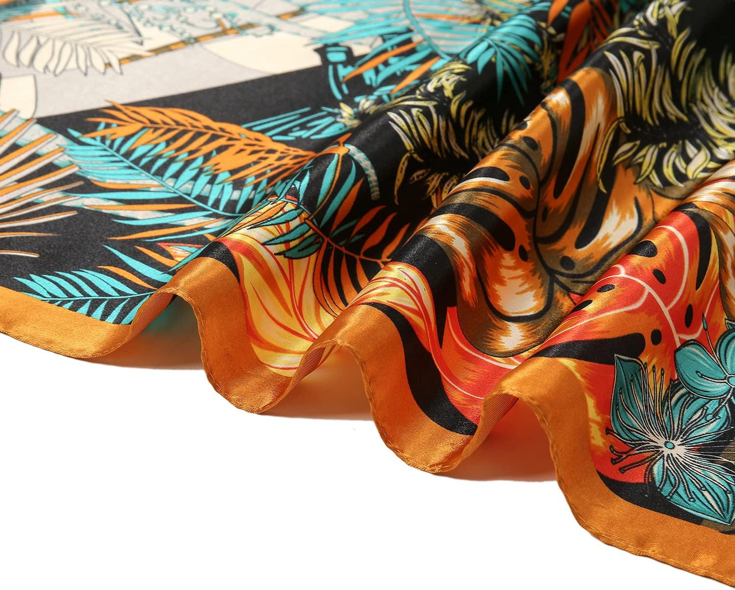 RIIQIICHY Head Scarf for Women Like Silk Satin Scarf for Hair Wrapping at Night Bandana Square Scarf for Sleeping 35 Inch