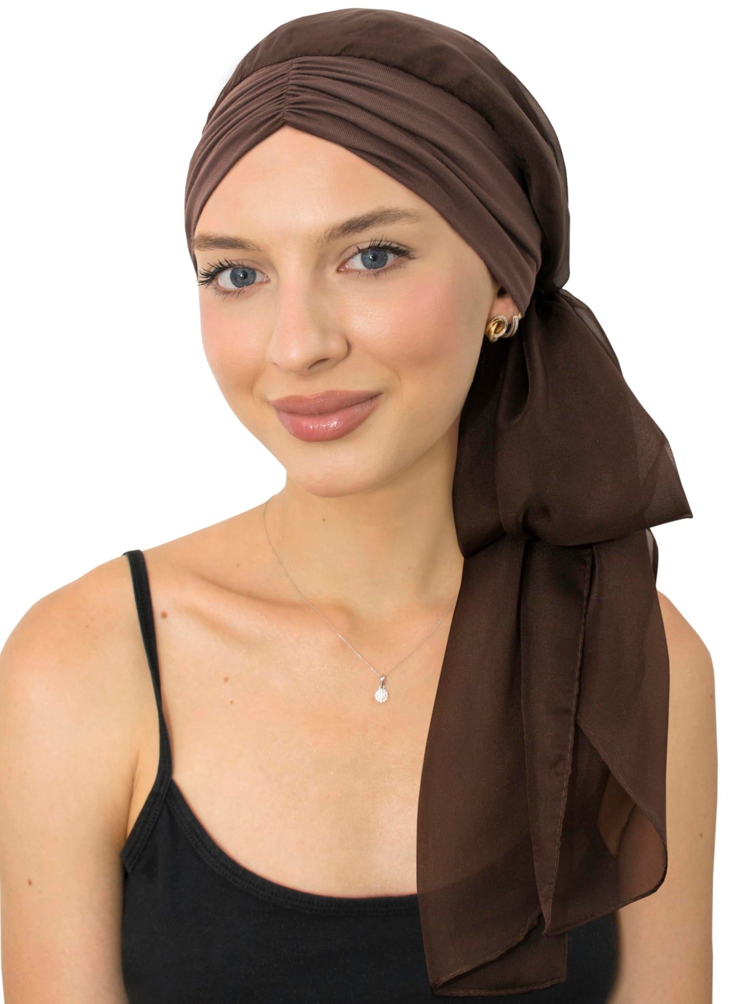 CAPLORD Head Scarf for Women Skull Cap Chemo Patients Headwear Cancer Hair Loss Scarf Headwrap Cover Hat Turban Covering Wrap