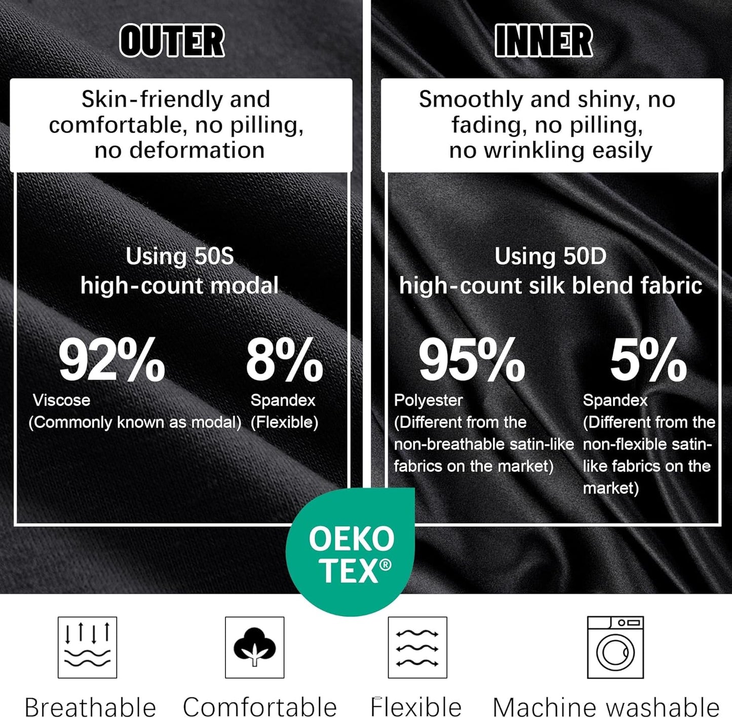 Ababalaya Upgraded Satin Lined Halo Turban Durag for Men &Women Sleeping Bonnet PRE-Tied Headwraps for Hair Loss