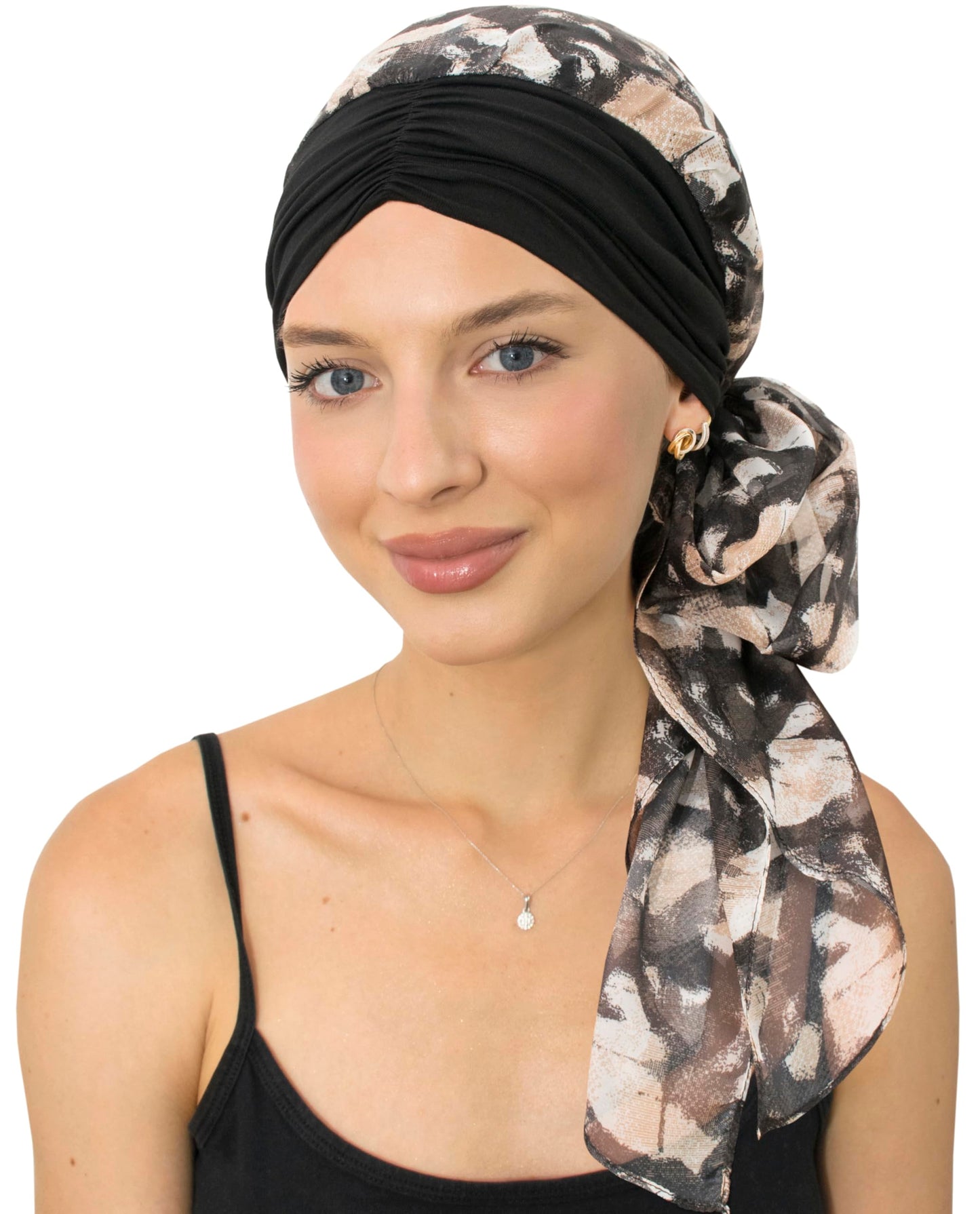 CAPLORD Head Scarf for Women Skull Cap Chemo Patients Headwear Cancer Hair Loss Scarf Headwrap Cover Hat Turban Covering Wrap