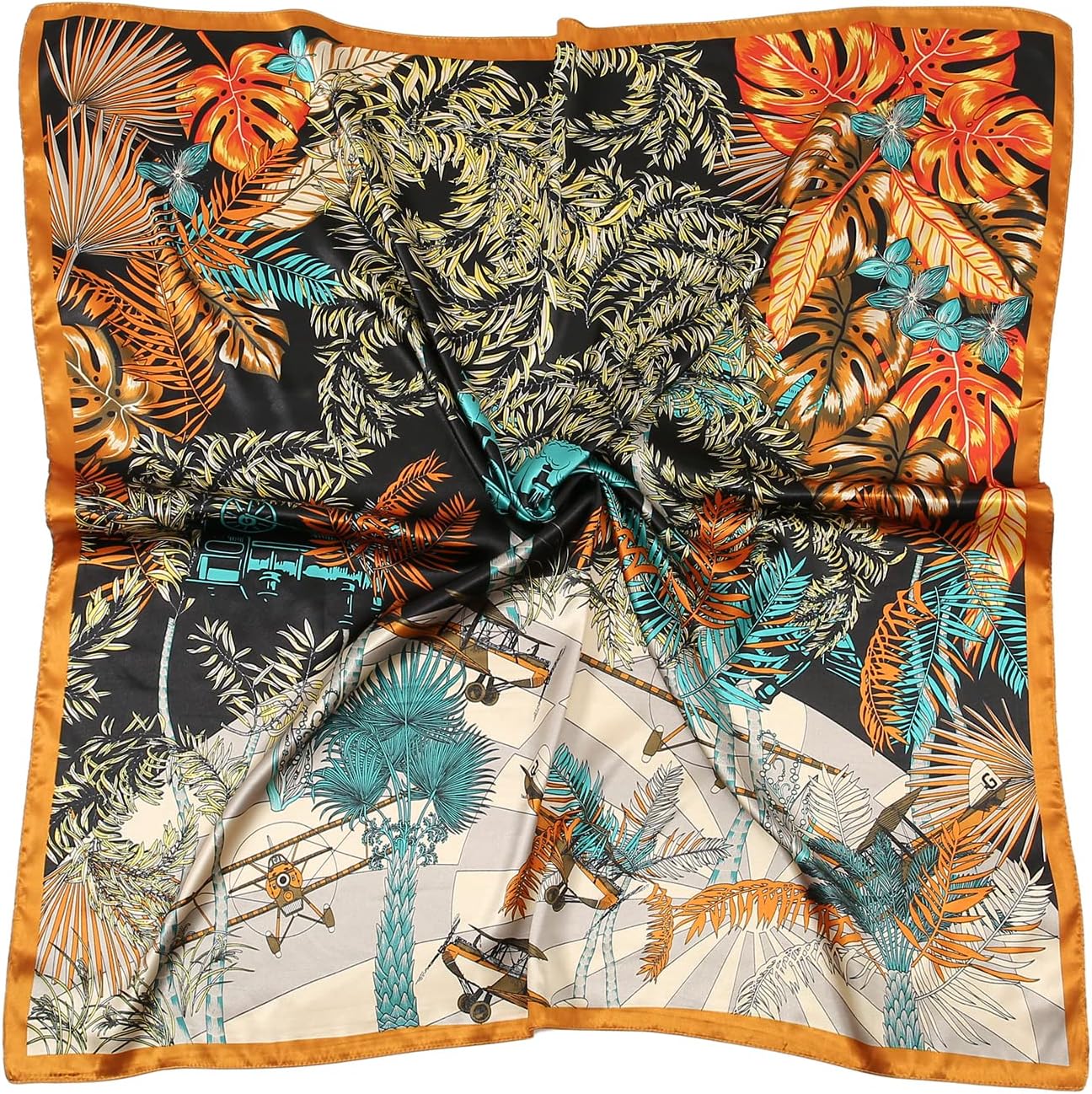 RIIQIICHY Head Scarf for Women Like Silk Satin Scarf for Hair Wrapping at Night Bandana Square Scarf for Sleeping 35 Inch