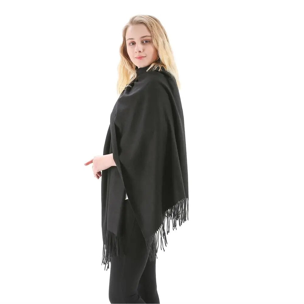 Cashmere Solid Pashmina Scarf