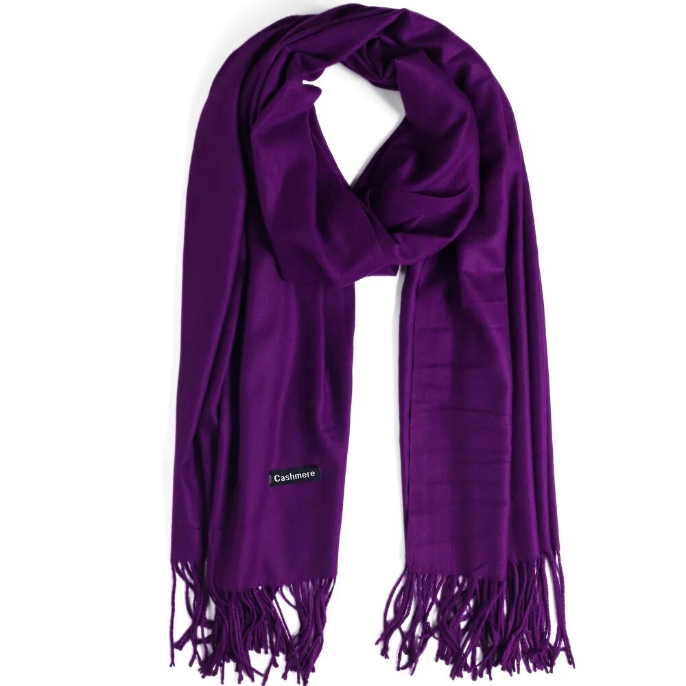 Cashmere Solid Pashmina Scarf