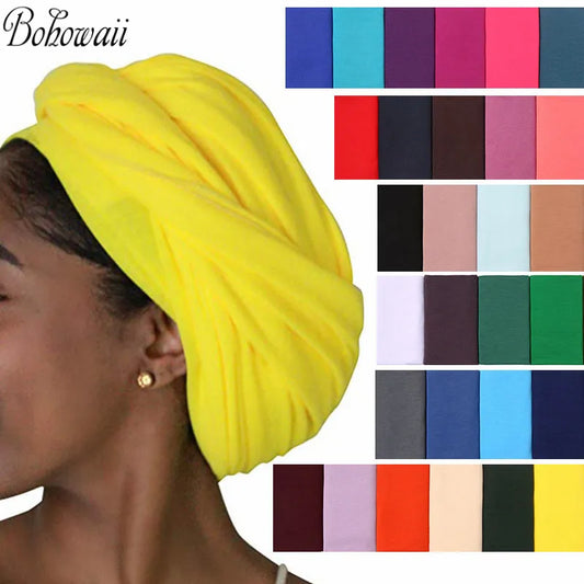 Long Stretch Jersey Turban