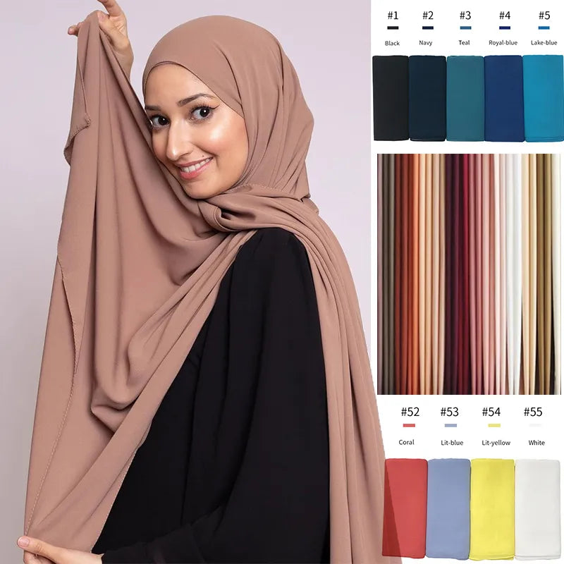 Chiffon Malaysian Scarves