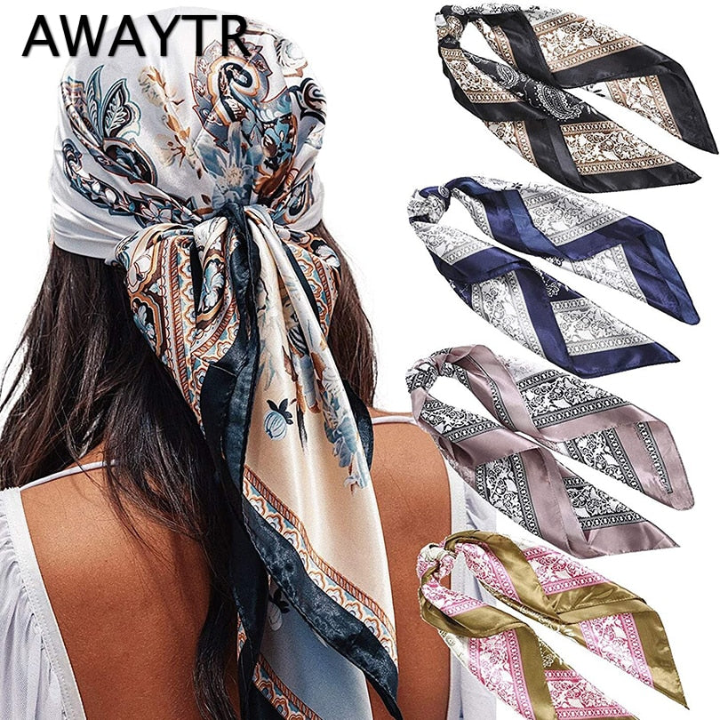 Printed Satin Scarves